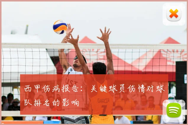 西甲伤病报告：关键球员伤情对球队排名的影响