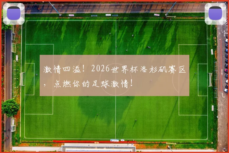 激情四溢！2026世界杯洛杉矶赛区，点燃你的足球激情！