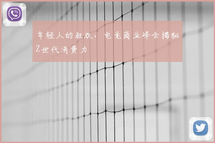 年轻人的狂欢,电竞商业峰会揭秘Z世代消费力